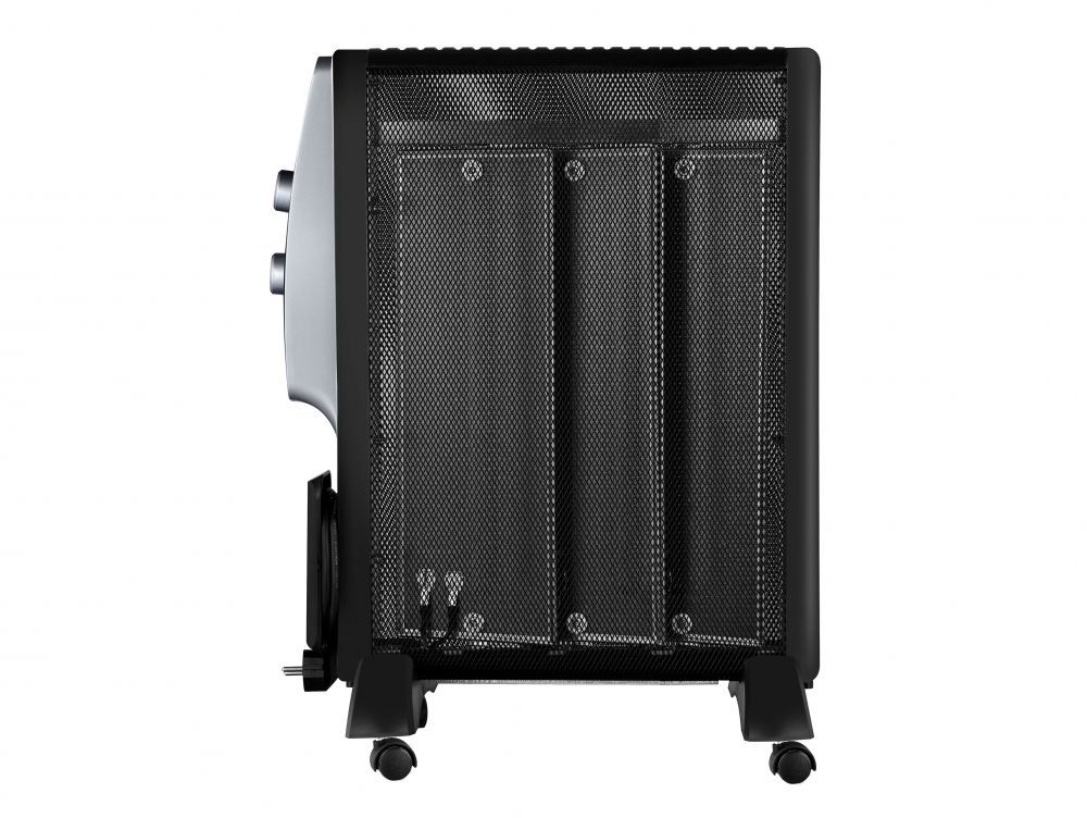 Radiador eléctrico de Mica negro 1500W bajo consumo y termostato